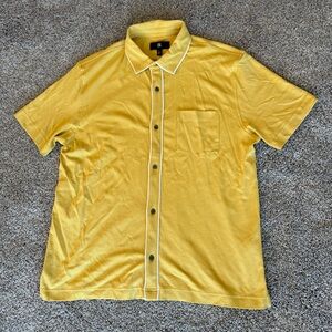 Banana Republic Yellow Casual Button Down Shirt Size Large NWT